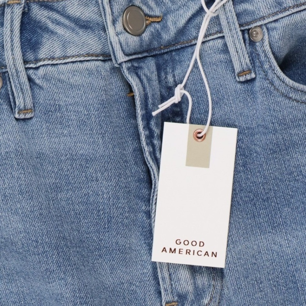 Good American Good Standard Kick Flare Jeans Blue Light Wash 10 NWT MSRP 145 - Picture 8 of 9